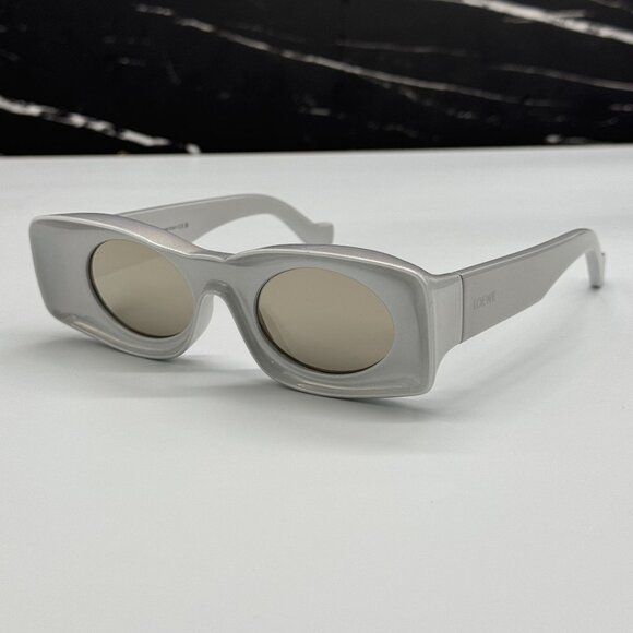 NEW LOEWE SILVER UNISEX SUNGLASSES LOEWE LW40033I 24C main image 9